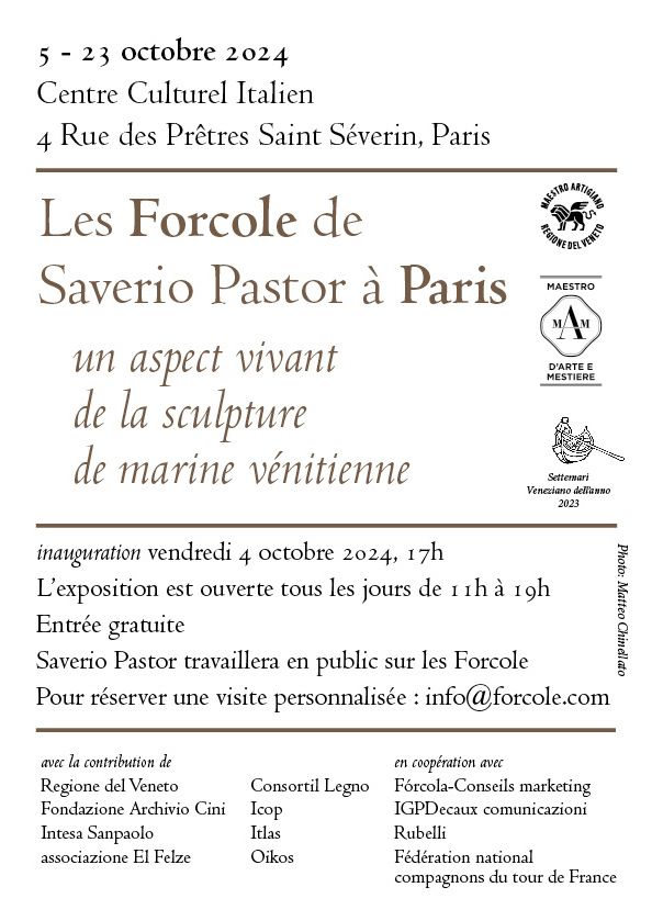 Les Forcole de Saverio Pastor à Paris un aspect vivant de la sculpture de marine vénitiennee